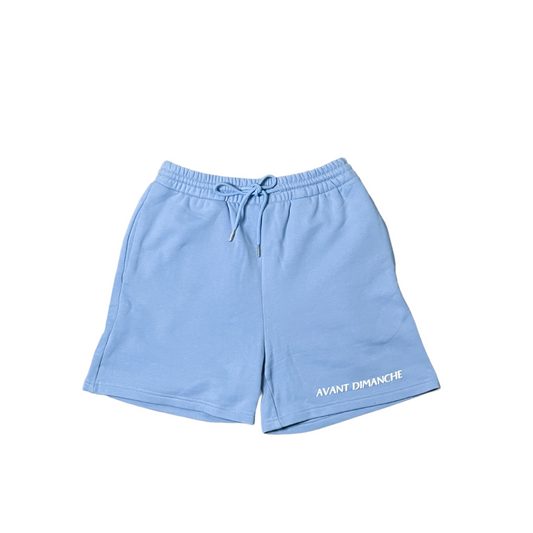 Pretty Girls Live in Sweats Shorts - Sky Blue