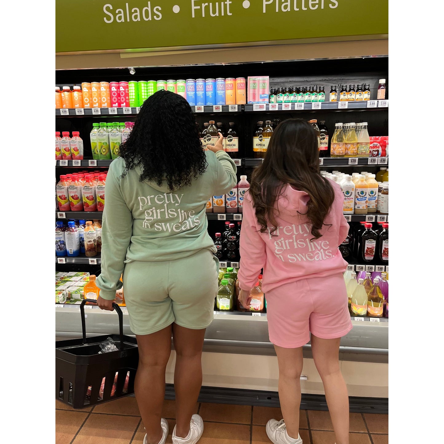 Pretty Girls Live in Sweats Hoodie - Matcha Green