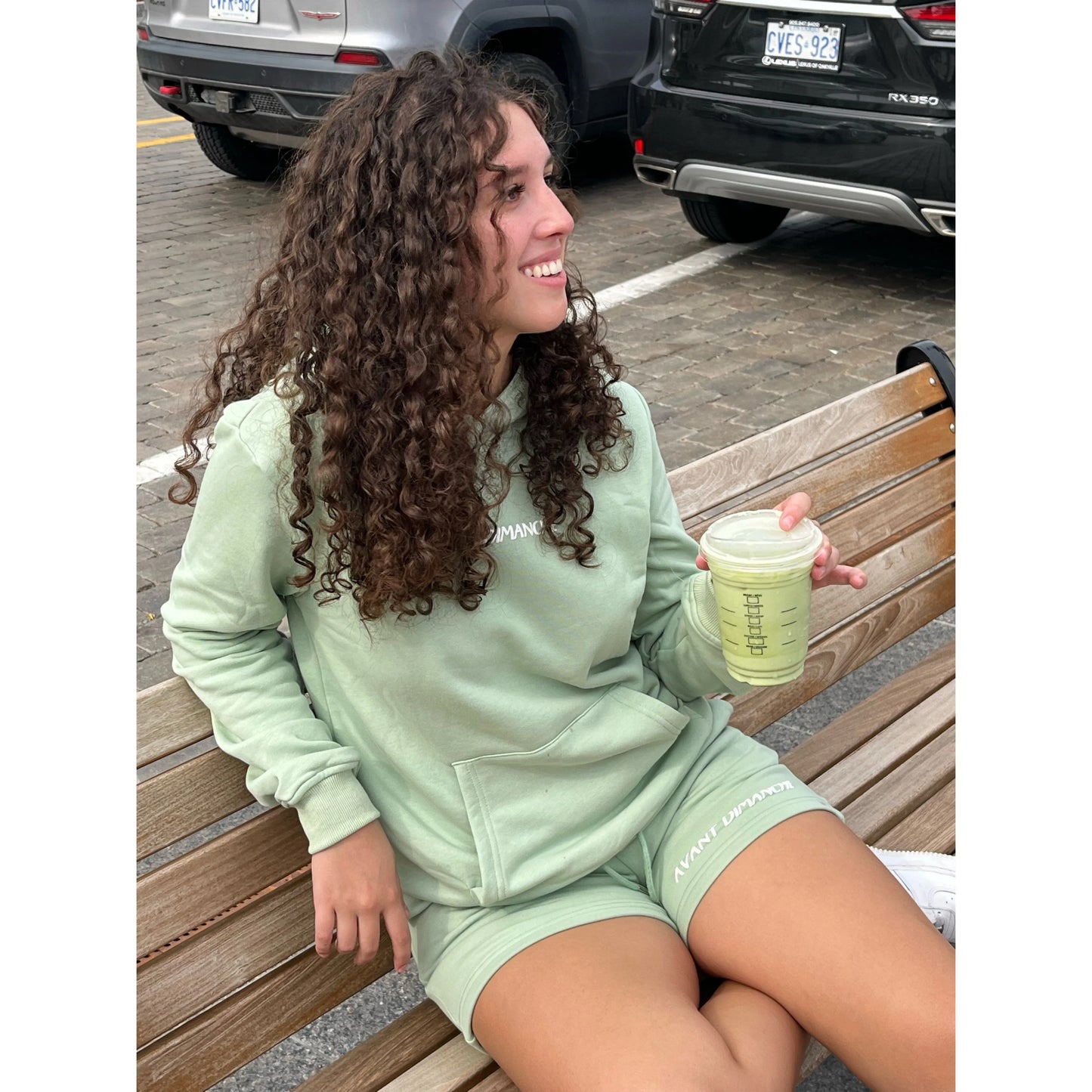 Pretty Girls Live in Sweats Hoodie - Matcha Green