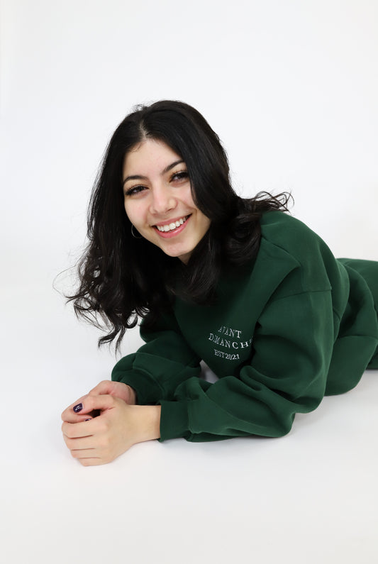 The Essential Crewneck - Forest Green