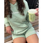 Pretty Girls Live in Sweats Shorts - Matcha Green