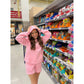 Pretty Girls Live in Sweats Hoodie - Bubblegum Pink
